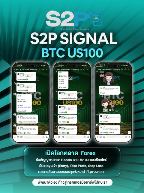 โปสเตอร์รีวิวห้อง S2P Signal BTC US 100